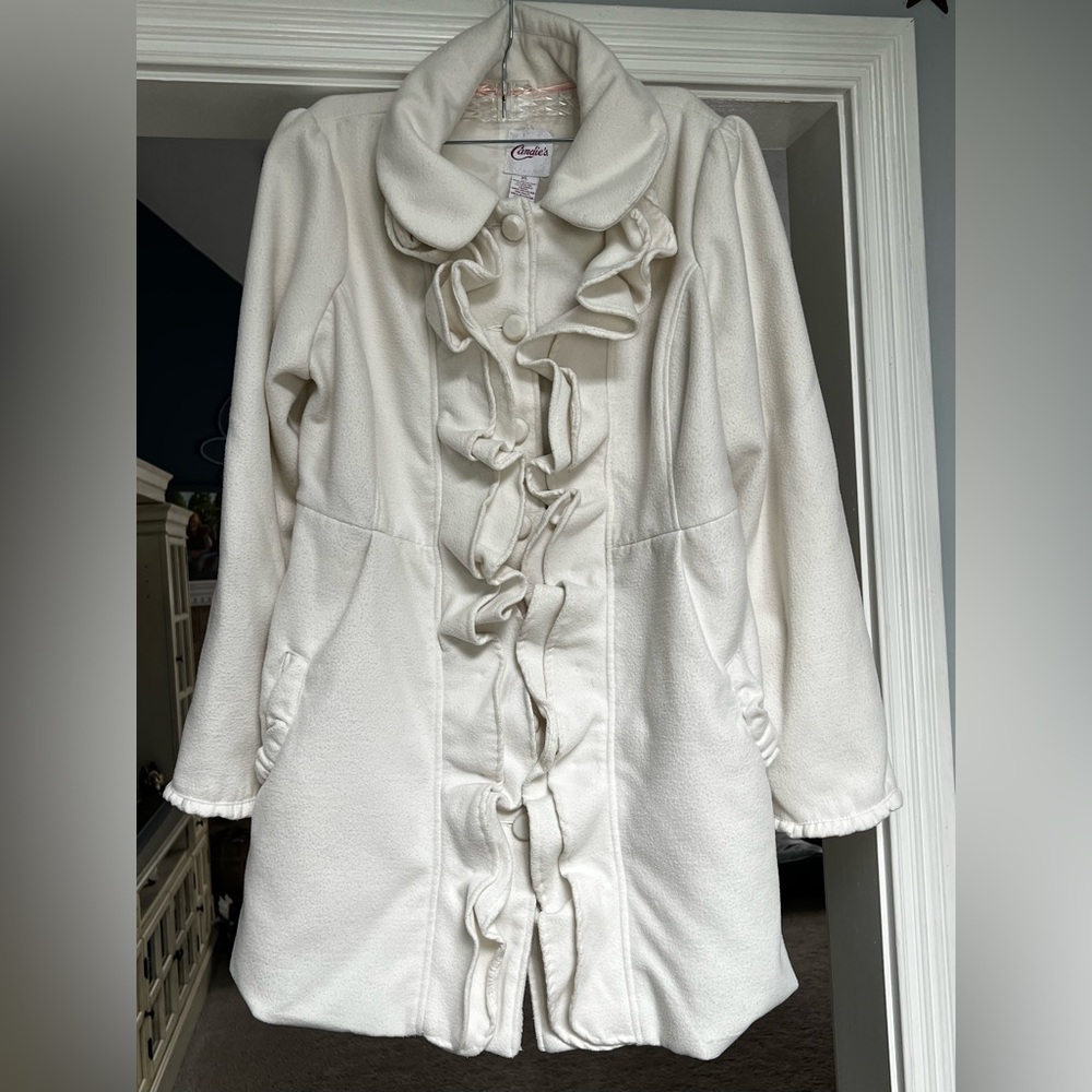 Candie's Ruffed Pea Coat.